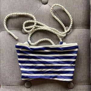 Nautical Striped Rope Tie Bikini Top